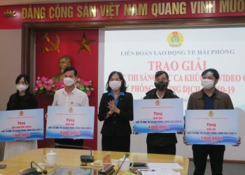 Hải Phòng: Liên đoàn lao động thành phố trao giải cuộc thi sáng tác ca khúc, video phòng, chống dịch Covid-19